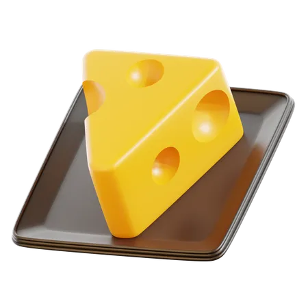 Tranche de fromage  3D Icon