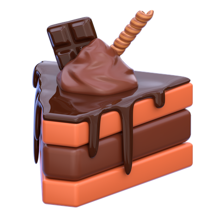 Une part de gâteau  3D Icon