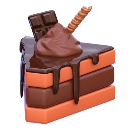 Une part de gâteau  3D Icon