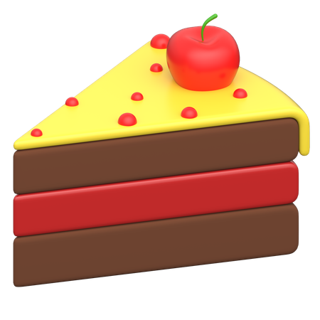 Tranche de gâteau  3D Icon