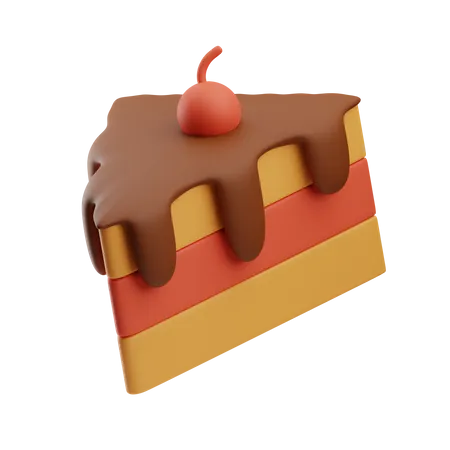 Tranche de gâteau  3D Icon