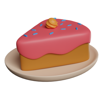 Une part de gâteau  3D Icon