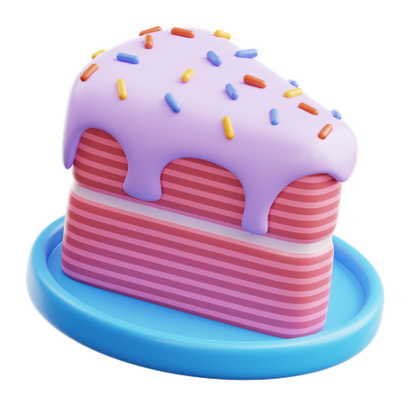 Tranche de gâteau  3D Icon