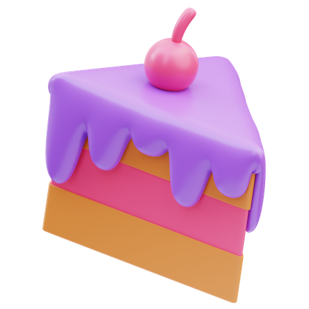 Une part de gâteau  3D Icon