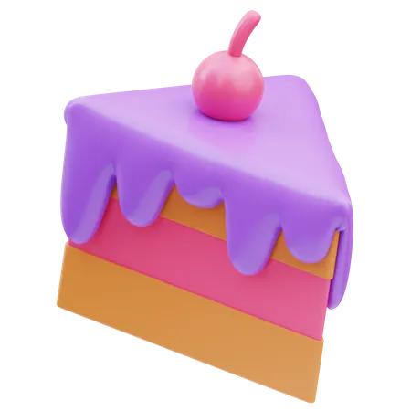 Une part de gâteau  3D Icon