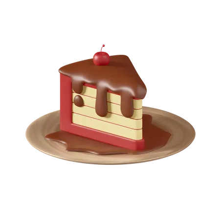 Tranche de gâteau  3D Icon