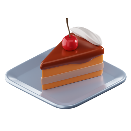 Une part de gâteau  3D Icon