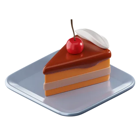 Une part de gâteau  3D Icon