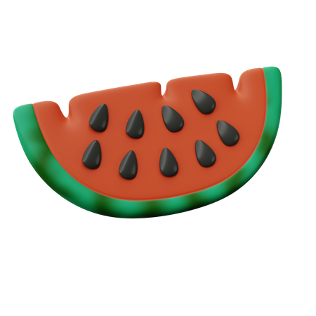 Tranche de pastèque  3D Icon