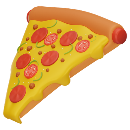 Tranche de pizza  3D Icon