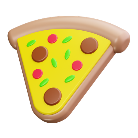 Tranche de pizza  3D Icon