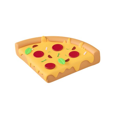 Tranche de pizza  3D Icon