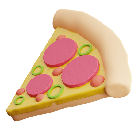 Tranche de pizza  3D Icon