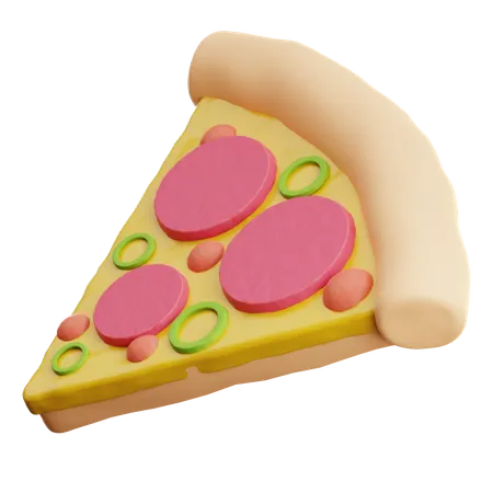 Tranche de pizza  3D Icon