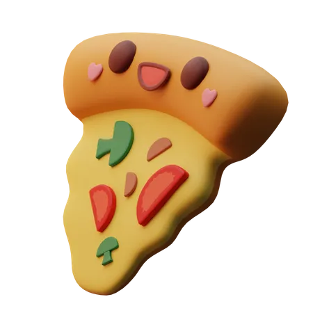 Emoji tranche de pizza  3D Icon