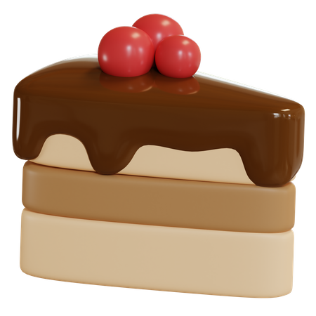 Tranche de gâteau  3D Icon