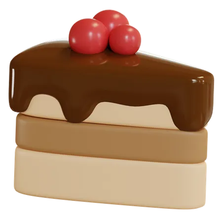 Tranche de gâteau  3D Icon