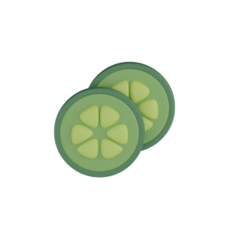 Tranches de concombre  3D Icon