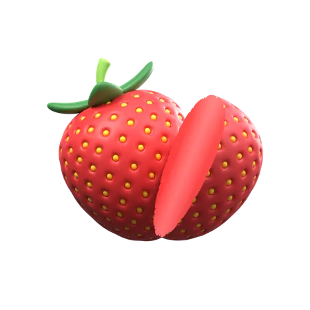 Tranches de fraises  3D Icon