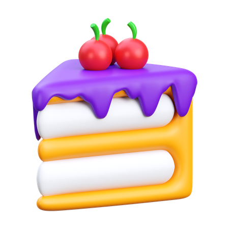 Tranches de gâteau  3D Icon