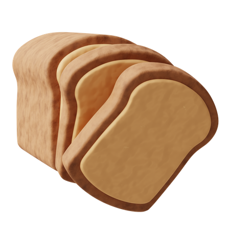 Tranches de pain  3D Icon