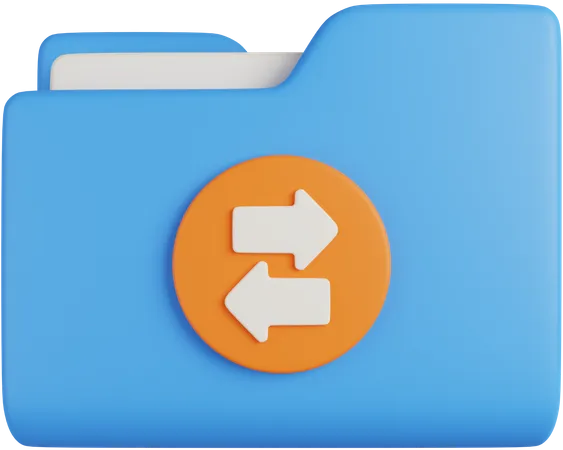 Tranfer Folder  3D Icon