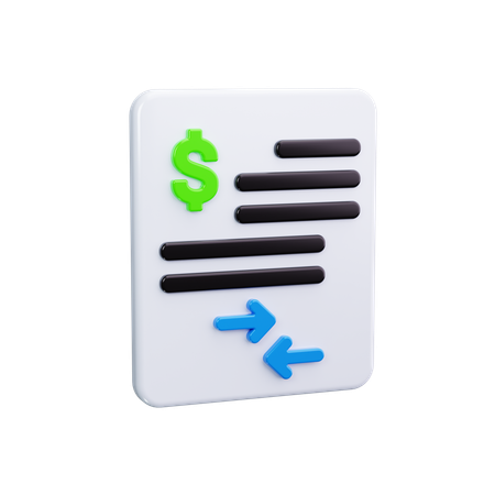 Transação  3D Icon