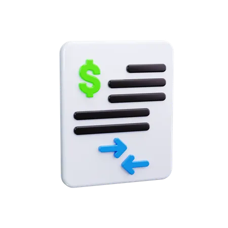 Transação  3D Icon