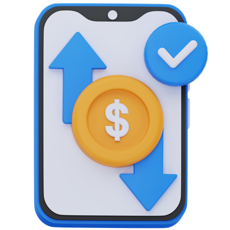 Transação  3D Icon