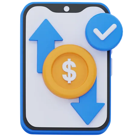 Transação  3D Icon
