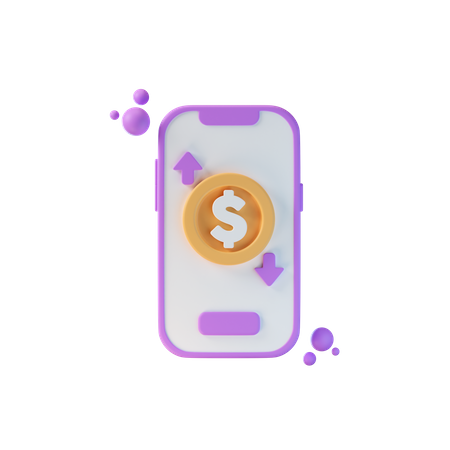 Transação de dinheiro on-line  3D Icon