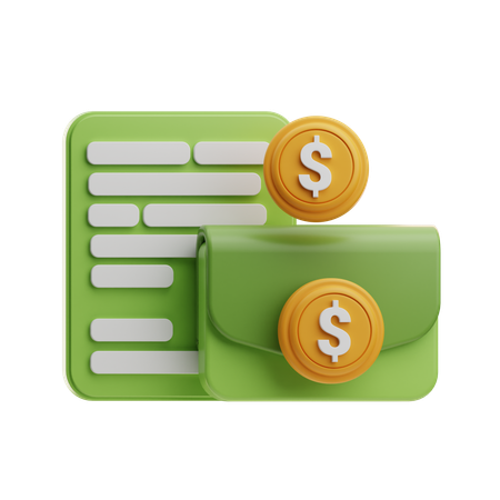 Transação Financeira  3D Icon