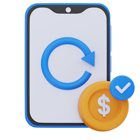 Transaccion de pago  3D Icon