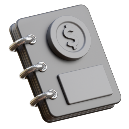 取引帳簿  3D Icon