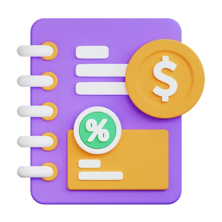 Transaction Book  3D Icon