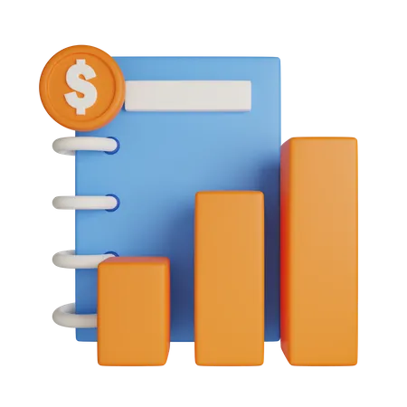 Transaction Book 3D Icon  3D Icon