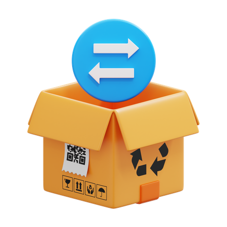 Transaction Box  3D Icon