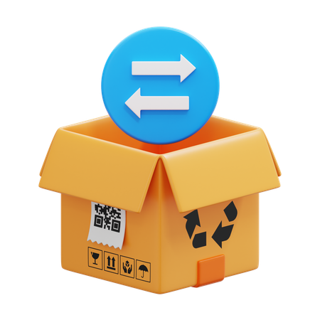 Transaction Box  3D Icon