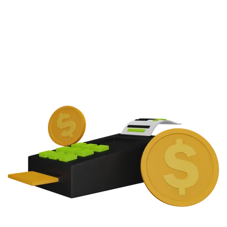 Transaction de paiement  3D Icon