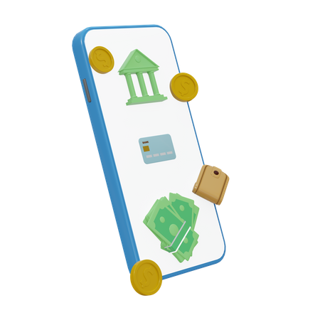 Opération de paiement en ligne  3D Icon