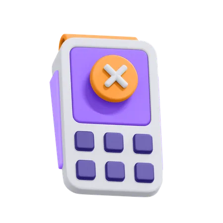 An Icon Of Transaction Declined In 3 D Format 3D Icon