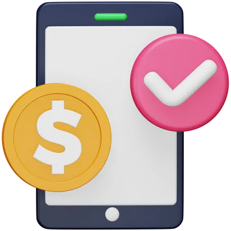 Transaction en ligne  3D Icon