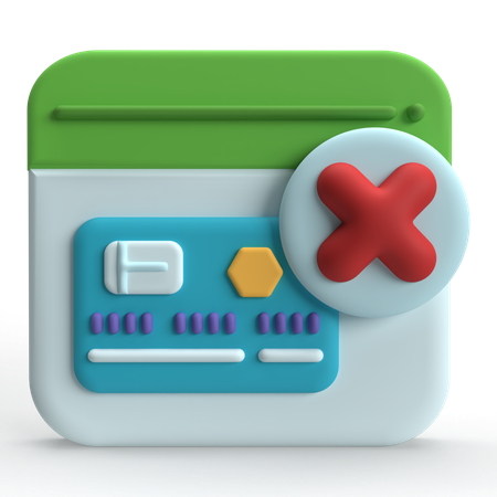 Transaction Error  3D Icon