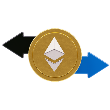 Transaction Ethereum  3D Icon