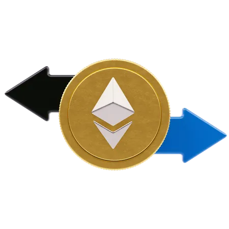 Transaction Ethereum  3D Icon
