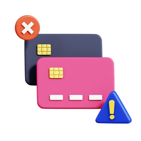 Transaction Failed  3D Icon