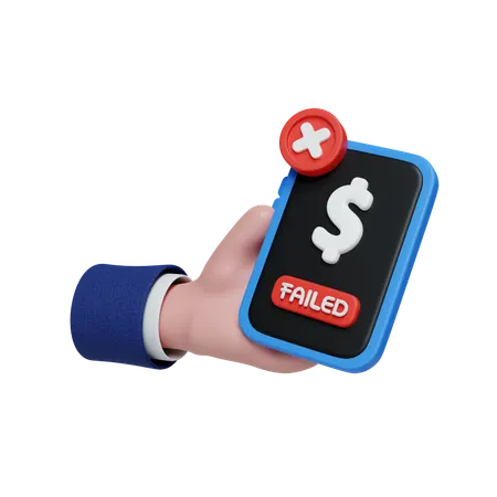 Transaction Failed  3D Icon
