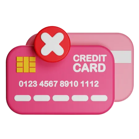 Transaction Failed  3D Icon