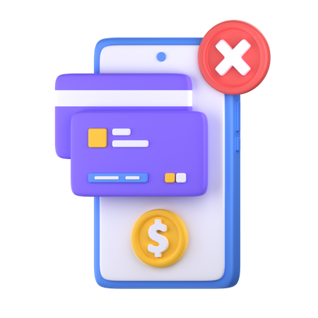 Transaction Failed  3D Icon