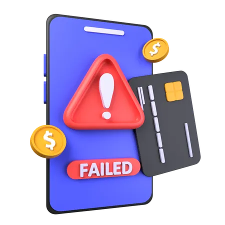 Transaction Failed  3D Icon